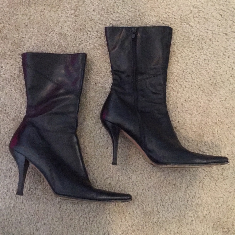 Vero Cuoio Black Leather Boots